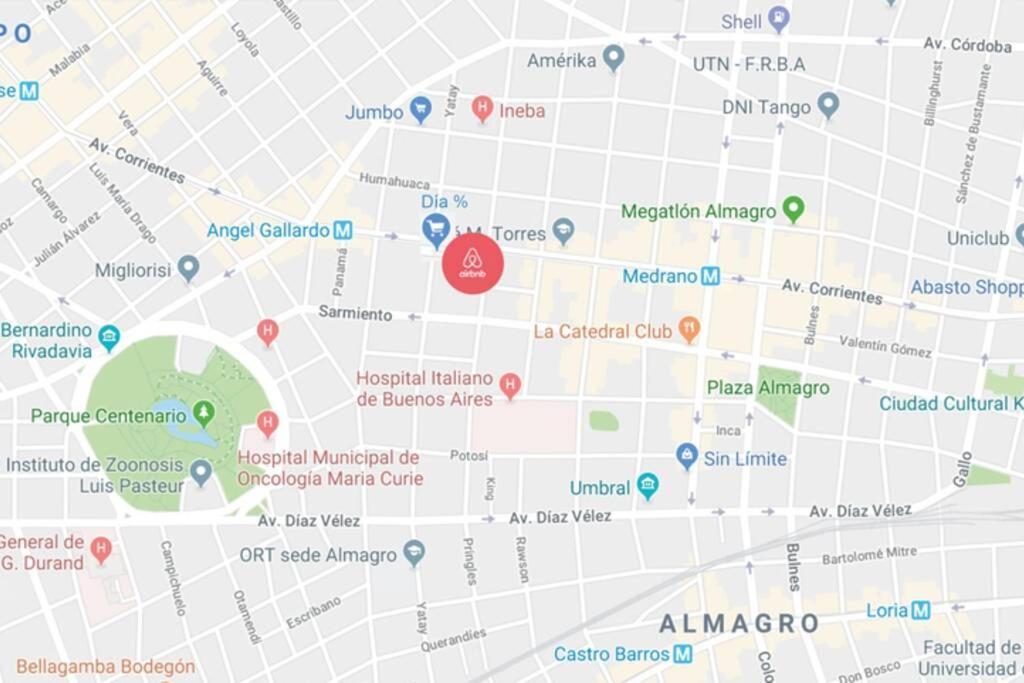 2 Ambientes En Almagro En Av Corrientes Para 2 Personas Apartamento Buenos Aires Exterior foto